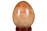 Polished Peach Moonstone Egg - Madagascar #182385-1